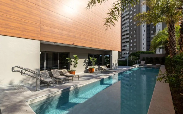 Studio de luxo mobiliado em Moema