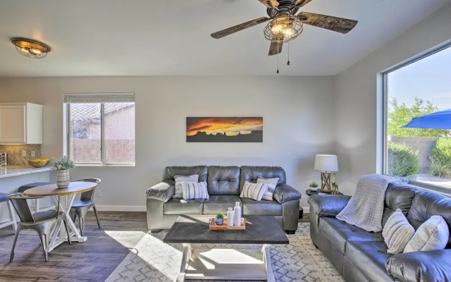 Fire Pit, Covered Patio: Stylish Goodyear Refuge