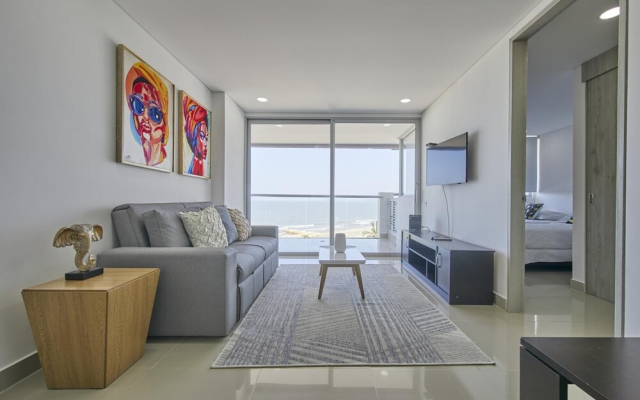 Artsy Oceanview Condo W Incredible Rooftop Pool - Hotel in 卡塔赫纳 - Photo 2
