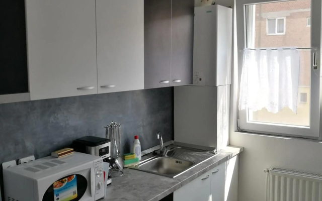 white black apartment