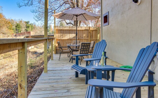 Cozy Downtown Saluda Apartment w/ Deck!