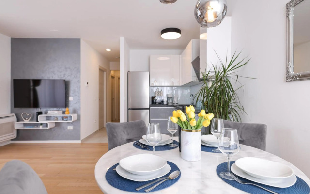 Stella Maris **** balcony, sea view, garage, BBQ