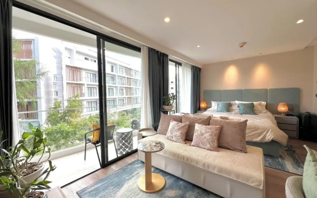 1BR 5Min Walk to BeachPool&Gym C243