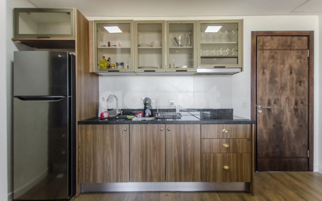 Apartamento de cabaña rústica con cama King 1D009