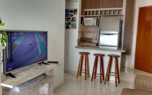 Apto. Pé na areia com Churrasqueira