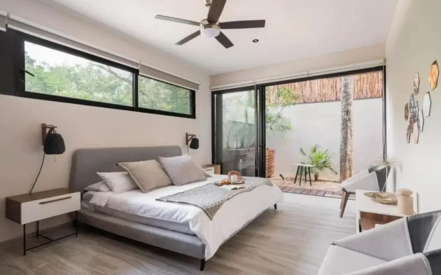 Cozy 1Bbrm +Garden and Private Pool Aldea Zama