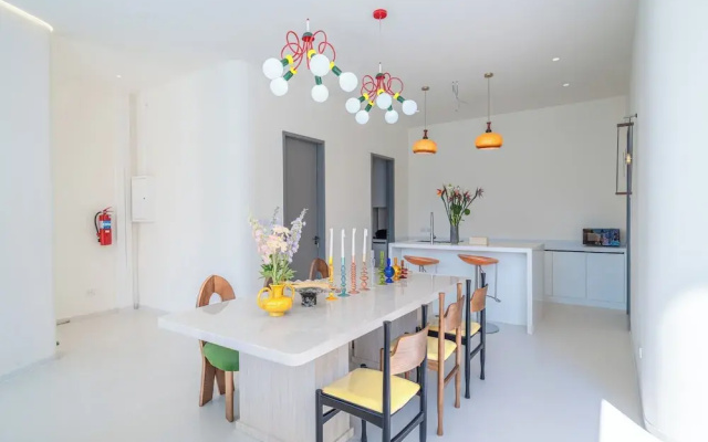 Pool villa with slide karaoke kitchen