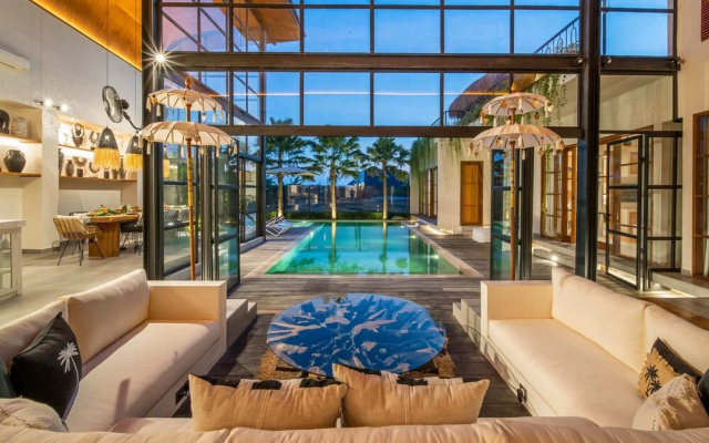 Villa Yukiko, 4BR Modern Tropical Design Villa – Lobby – Kerobokan Kelod