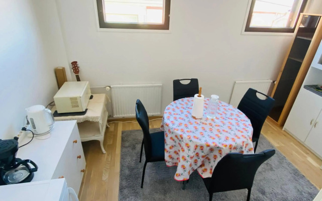 private bedroom and bathroom with private entrance