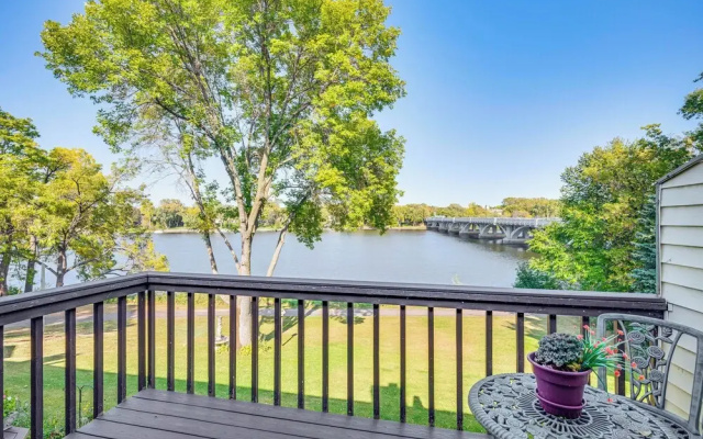 Riverfront Champlin Townhome w/ Deck & Water View!