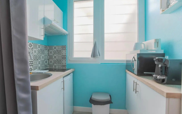 studio marine 100m plage