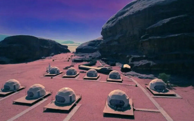 Desert planet camp