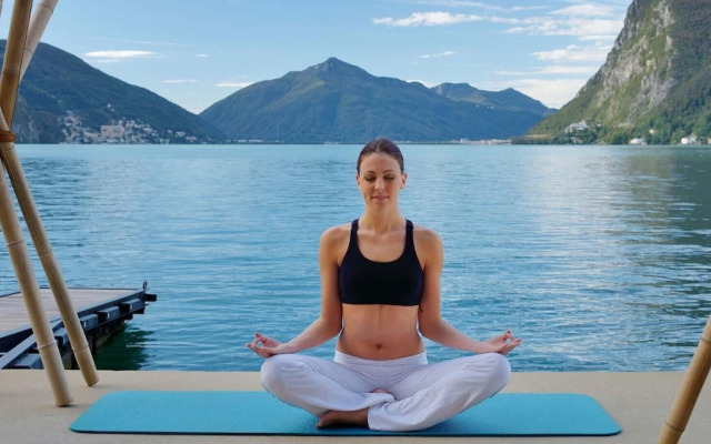 Lugano Lake and City Panorama