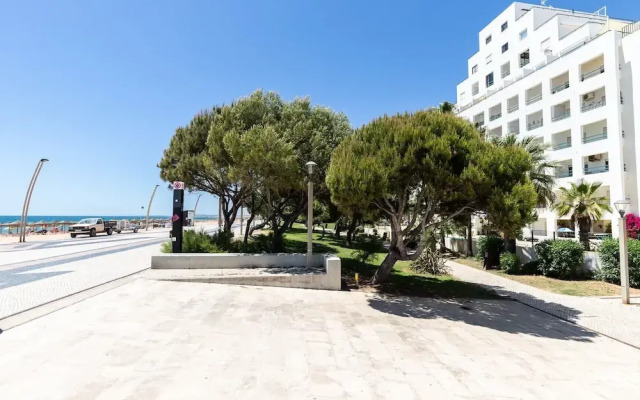 Quarteira First Line Front Beach Pool Flat View