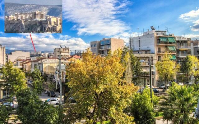 Gazi apartment with Acropolis views