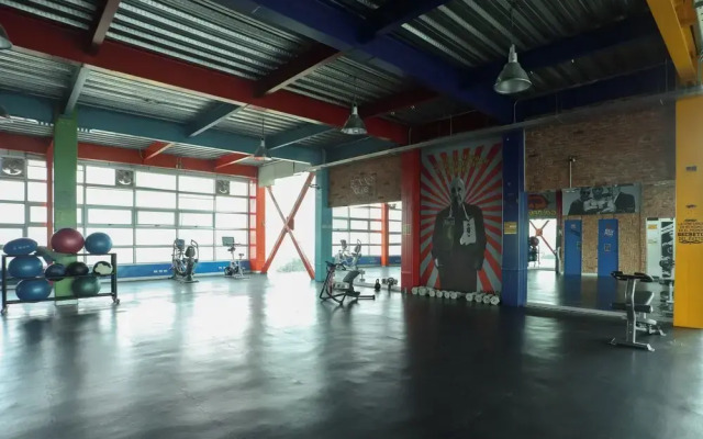 Bed in mixed room near Coyoacan