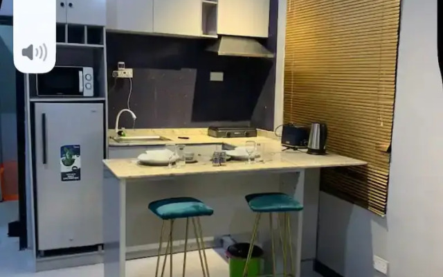 Open plan studio apartment unit