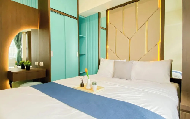 Comfy And Nice Cyan 2Br At Apartemen Meikarta District 1 – Guest Rooms – Cibatu