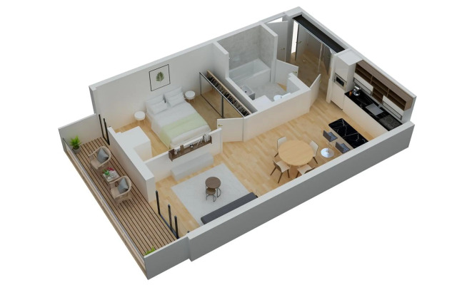 Sonnenaufgang über den Prater - Pool am Dach