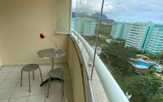 Mountain, lake and pool view apartment