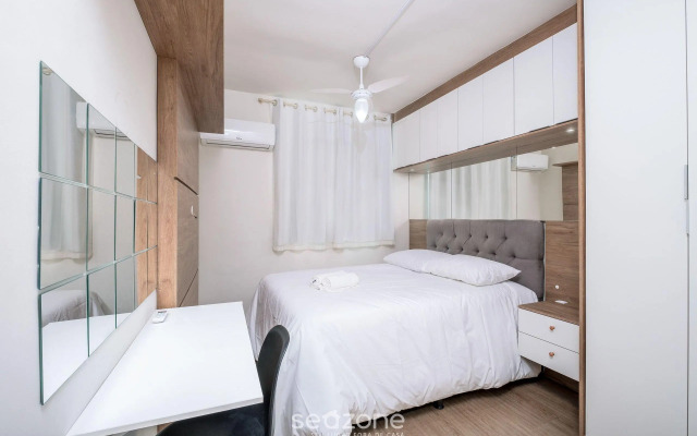 Apto em cond. c/piscina a 5min da praia MAR202