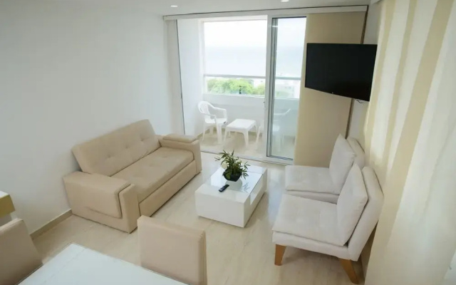 2tc10 Apartment in Front of The Sea With Air Conditioning And Wifi - Apartment in 卡塔赫纳 - Photo 4