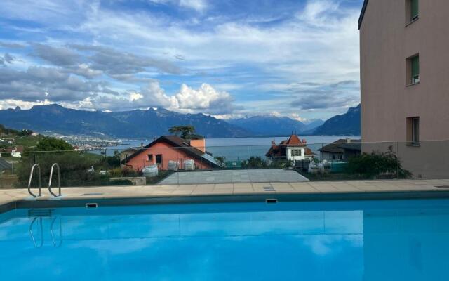Magnifique studio avec piscine vue sur le lac