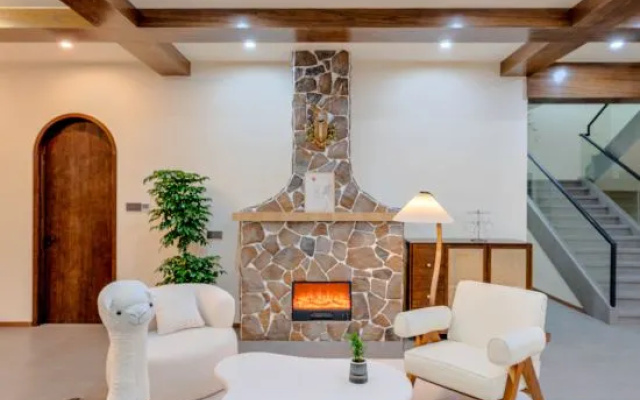 Shandong • Heyue Courtyard Green Forest Wild Luxury Family Holiday Homestay – Lobby – Chizhou