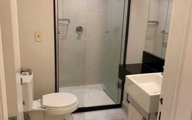 Flat pé na areia com vista internet e ar