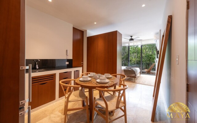 NHOA 207B Lux 1BR Condo Pool View in Aldea Zama