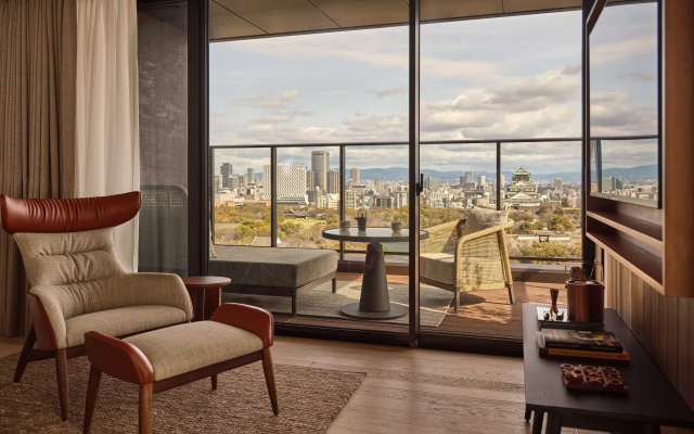 Double Junior Suite with  Osaka Castle view (풀 더블 침대) 사진 2