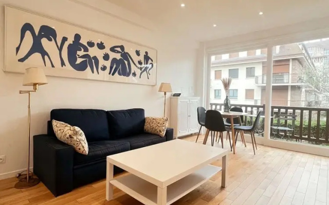 Deauville Plage - Balcon Vue Mer Ville Pied