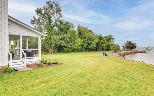 Waterfront Maryland Vacation Home: Private Beach!