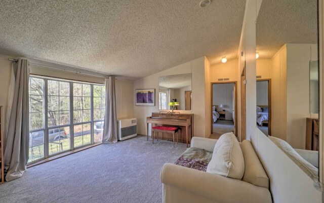 Deck + 2 Fire Pits: Riverfront Spruce Pine Rental!