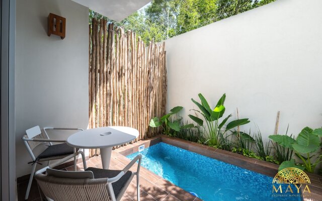 NHOA 112A Lux 2BR Condo Plunge Pool in Aldea Zama