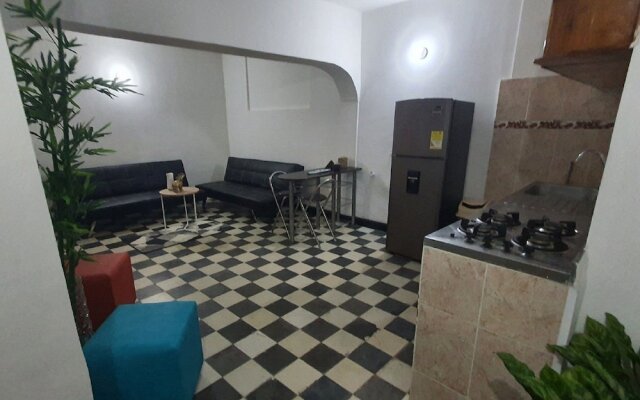 1CM-1 Apartamento en Cartagena en la Ciudad Antigua con Aire Acondicionado y WiFi