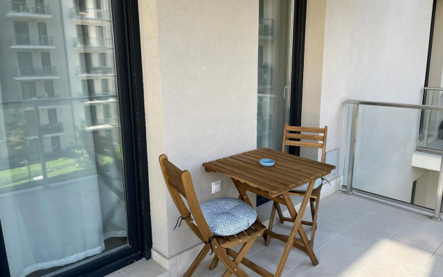 Comfortable place on the Marina port