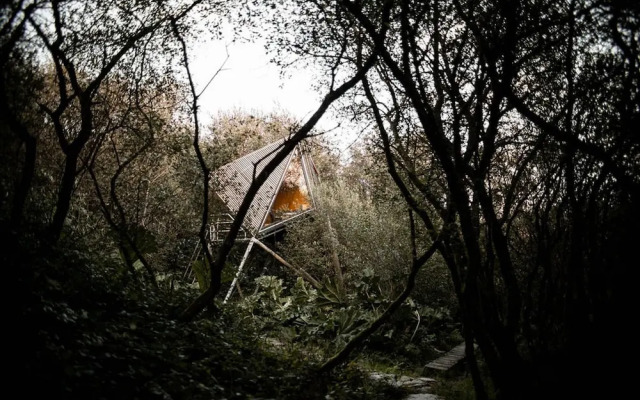 K2 Kudhva Treehouse Cabin for 2 in Tintagel