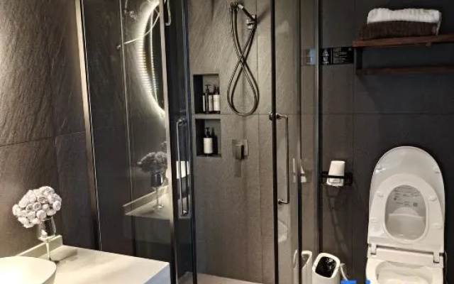 Sansan Minimalist Light Luxury Hepan Sixiang Minsu – Bathroom – Qiandongnan