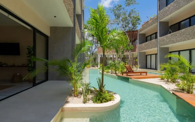 Stylish Tulum Studio Terrace Pool Relax