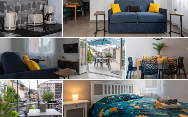 LOC TROTTEUR LE GRAPHITE T2 Grand confort Terrasse
