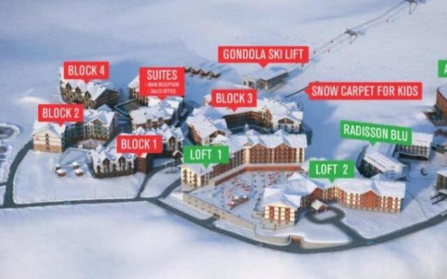 Bura's 2 room apartment in New Gudauri with view