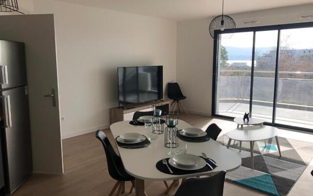 Bel appartement f3 vue sur le golfe d’ajaccio