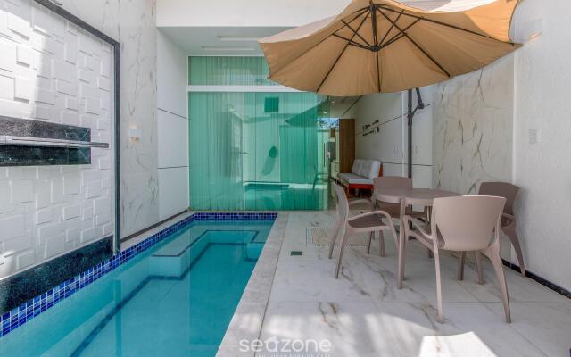 Apto duplex com piscina a 2min do mar IMT0011