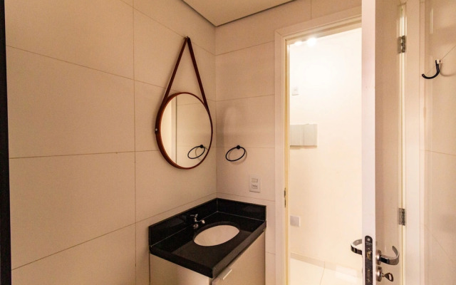 Flat Moderno com Academia e Wi-fi no Tatuap