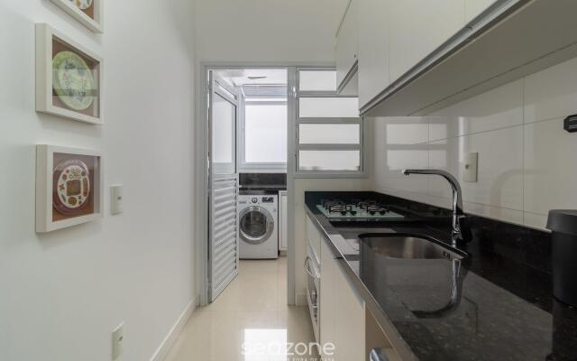 Belo apto c/ churrasqueira a 700m da praia BDJ0105