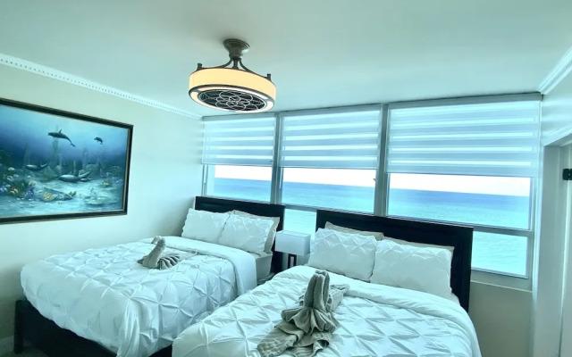 Direct ocean front condo Miami Beach