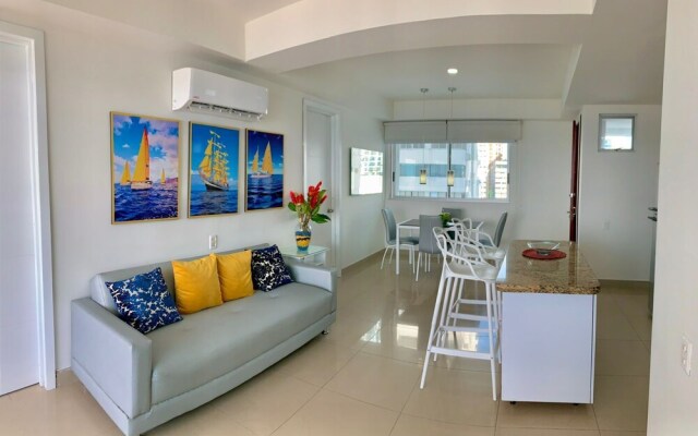 2P1-6 Apartamento Frente Al Mar Con Wifi