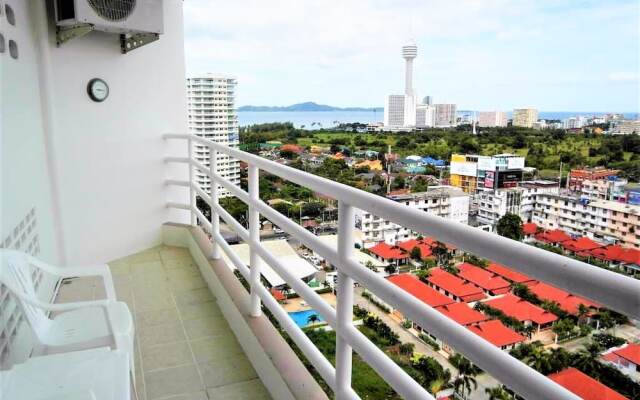 View Talay 2A Sea view condo on 16th floor Pattaya 1 bedroom