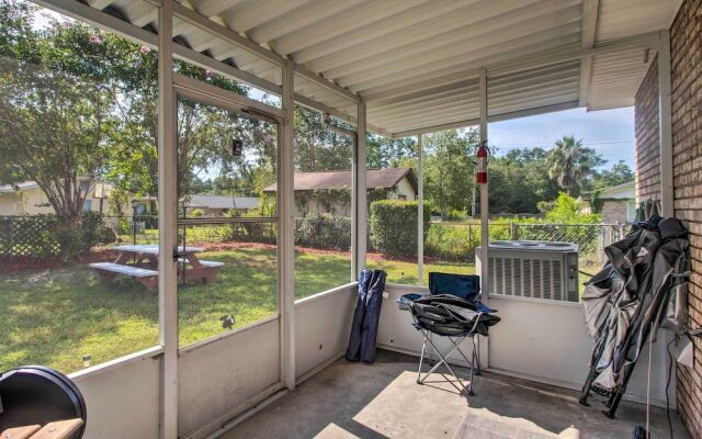 Cozy Waycross House w/ Yard & Screened Patio!